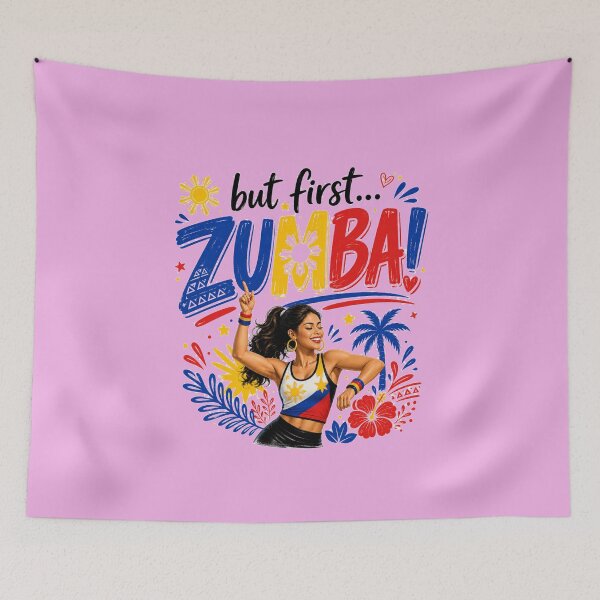Item preview, But First Zumba - Filipino Dance Fitness Shirt  designed and sold by FlipFlopTeesCo.