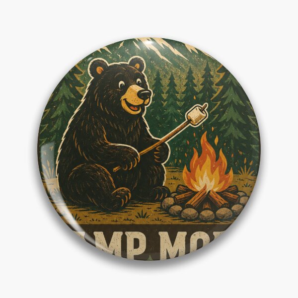 Item preview, Camp More Worry Less Bear designed and sold by donndostudio.