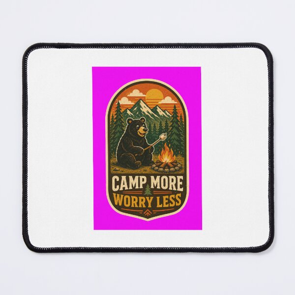 Item preview, Camp More Worry Less Bear designed and sold by donndostudio.