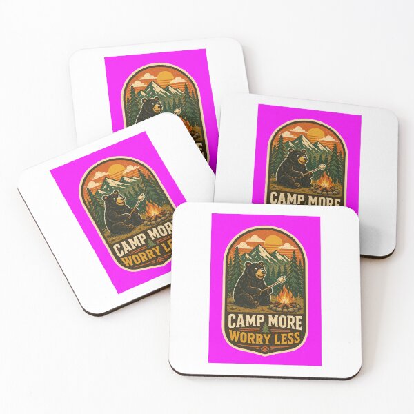 Item preview, Camp More Worry Less Bear designed and sold by donndostudio.