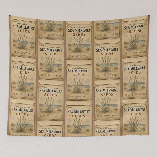 Item preview, Vintage Seed Packet PRINT ONLY NOT REAL- Sea Stock Coastal Wildflowers Series 013 designed and sold by Beachy.