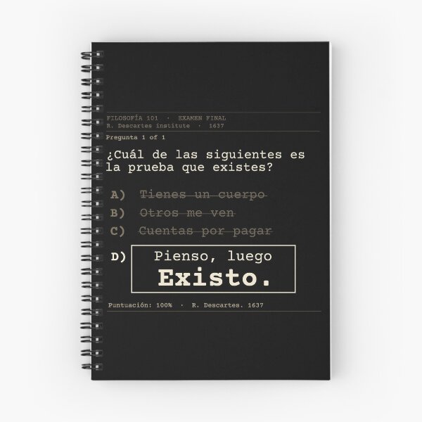 Item preview, I think, therefore I am. Descartes, obscure exam (Spanish) designed and sold by Will-to-Power.