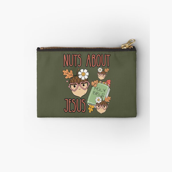 Item preview, Acorn Nuts About Jesus He Never Leaves Love Jesus Christ and Fall Christian Bible Teacher designed and sold by Forevermore.