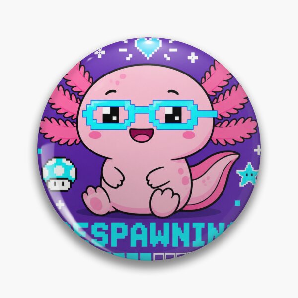 Item preview, Axolotl Respawning Cute Gaming Sticker Gift designed and sold by RedRubyBubble.