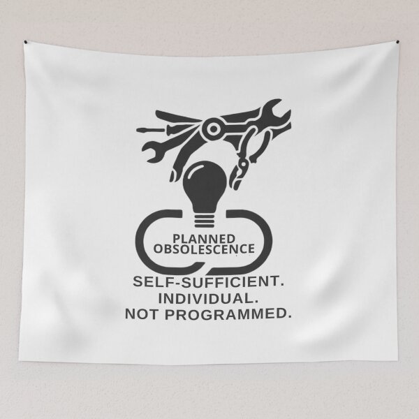 Item preview, Planned Obsolescence Self Sufficient Individual Anti System Graphic designed and sold by Khokha80.