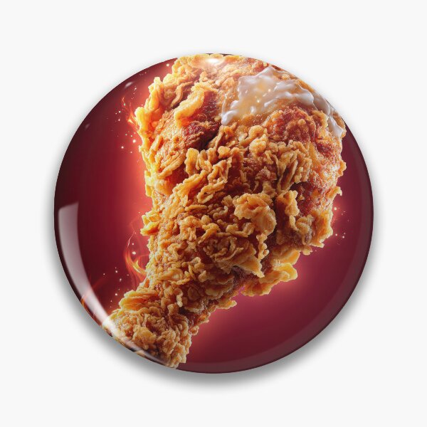 Item preview, Golden Crispy Fried Chicken Drumstick | Crunchy Food Art | Crispy Comfort Food Illustration designed and sold by Grafititee.