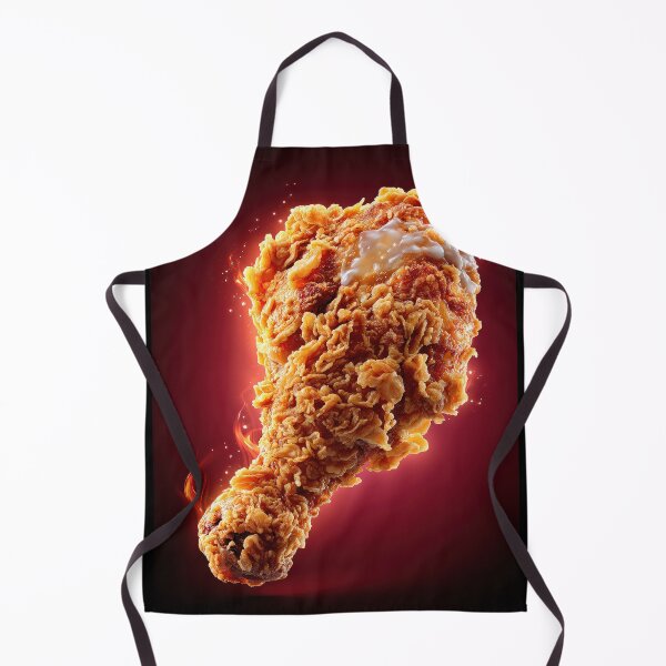 Item preview, Golden Crispy Fried Chicken Drumstick | Crunchy Food Art | Crispy Comfort Food Illustration designed and sold by Grafititee.