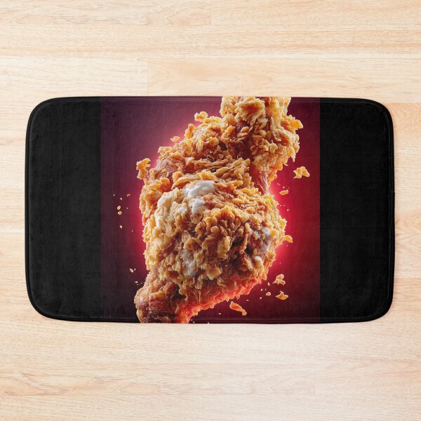 Item preview, Golden Crispy Fried Chicken Drumstick | Crunchy Food Art | Crispy Comfort Food Illustration designed and sold by Grafititee.