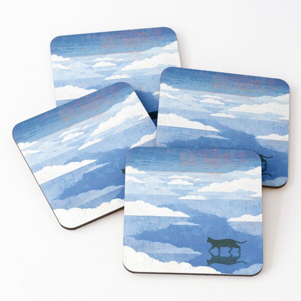 Item preview, Midnight Cat Above the Clouds designed and sold by Dusk Atelier.