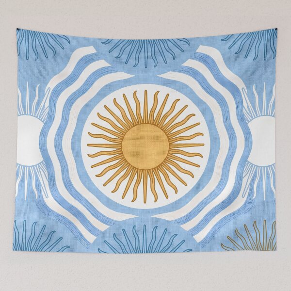 Item preview, Gaucho Sun May Argentine Vintage Ornamental Pattern Art designed and sold by ART ATTACK ZONE.