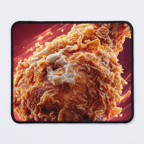 Item preview, Golden Crispy Fried Chicken Drumstick | Crunchy Food Art | Crispy Comfort Food Illustration designed and sold by Grafititee.