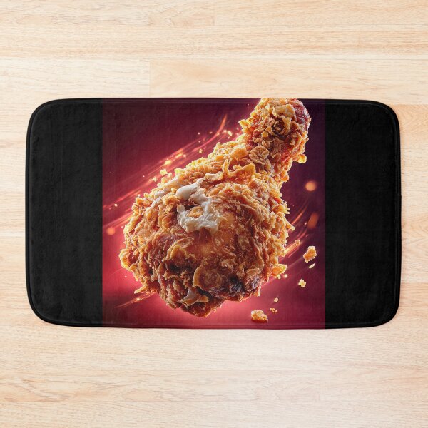 Item preview, Golden Crispy Fried Chicken Drumstick | Crunchy Food Art | Crispy Comfort Food Illustration designed and sold by Grafititee.