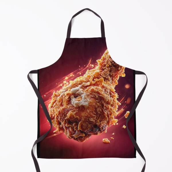Item preview, Golden Crispy Fried Chicken Drumstick | Crunchy Food Art | Crispy Comfort Food Illustration designed and sold by Grafititee.