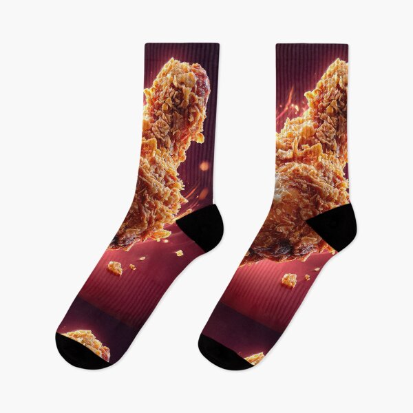 Item preview, Golden Crispy Fried Chicken Drumstick | Crunchy Food Art | Crispy Comfort Food Illustration designed and sold by Grafititee.