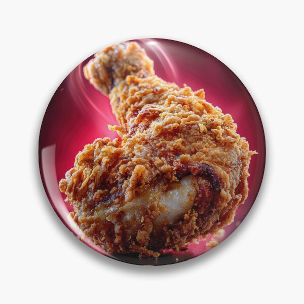 Item preview, Golden Crispy Fried Chicken Drumstick | Crunchy Food Art | Crispy Comfort Food Illustration designed and sold by Grafititee.