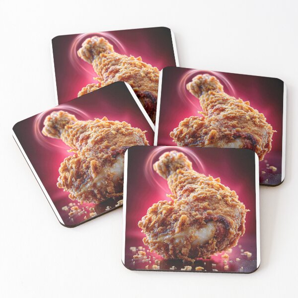 Item preview, Golden Crispy Fried Chicken Drumstick | Crunchy Food Art | Crispy Comfort Food Illustration designed and sold by Grafititee.