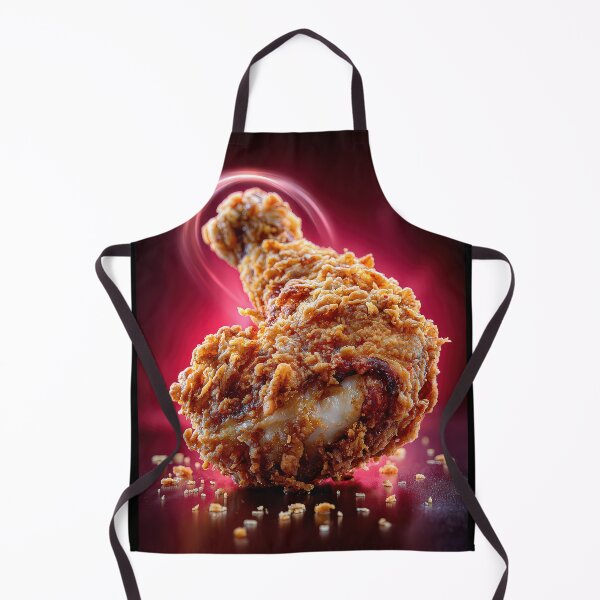 Item preview, Golden Crispy Fried Chicken Drumstick | Crunchy Food Art | Crispy Comfort Food Illustration designed and sold by Grafititee.