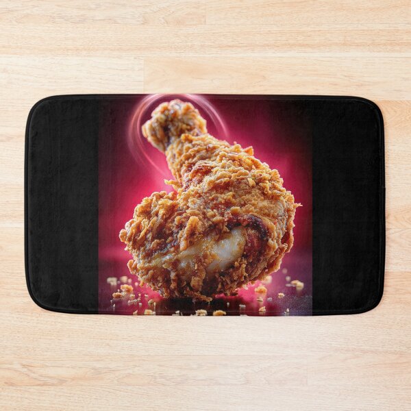 Item preview, Golden Crispy Fried Chicken Drumstick | Crunchy Food Art | Crispy Comfort Food Illustration designed and sold by Grafititee.