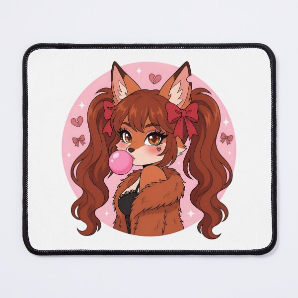 Item preview, Cute Coquette Fox Girl - Kawaii Heartbreaker Baddie Chibi designed and sold by CaliLuminos.