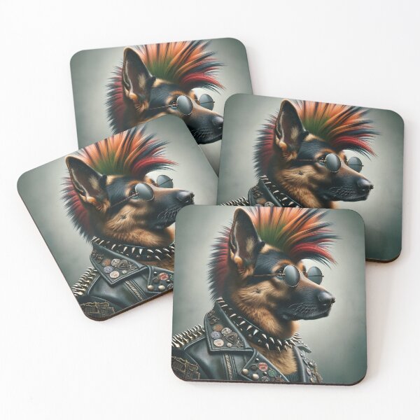 Item preview, Punk Dog Portrait designed and sold by flarble.