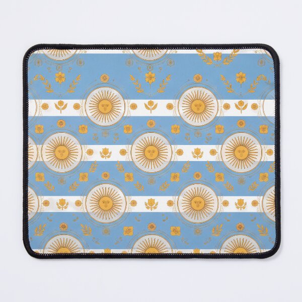 Item preview, Futbol Sun May Argentine Vintage Ornamental Pattern Art designed and sold by ART ATTACK ZONE.