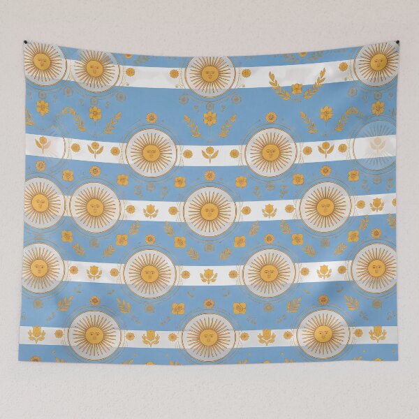 Item preview, Futbol Sun May Argentine Vintage Ornamental Pattern Art designed and sold by ART ATTACK ZONE.