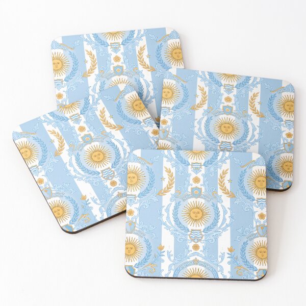 Item preview, Pampas Sun May Argentine Vintage Ornamental Pattern Art designed and sold by ART ATTACK ZONE.