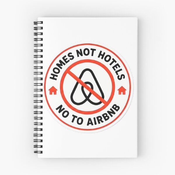 Item preview, Homes, Not Hotels - No To Airbnb designed and sold by SassyArtistry.