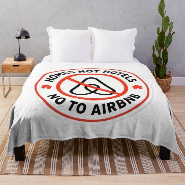 Item preview, Homes, Not Hotels - No To Airbnb designed and sold by SassyArtistry.