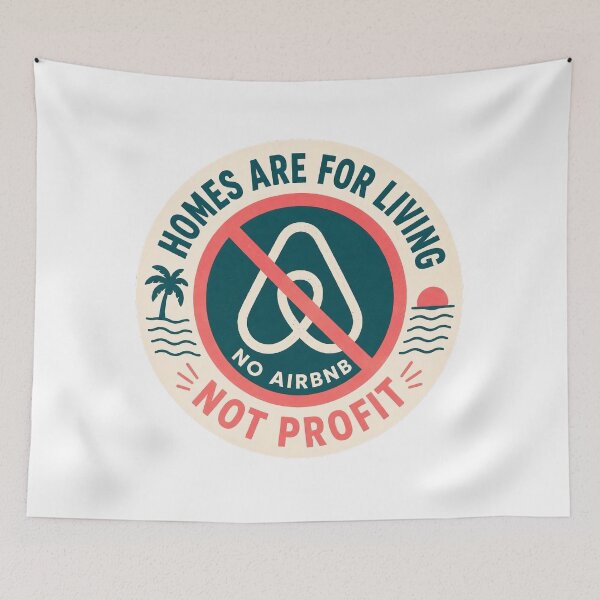Item preview, Homes are for living, not profit - Support Local Communities  designed and sold by SassyArtistry.
