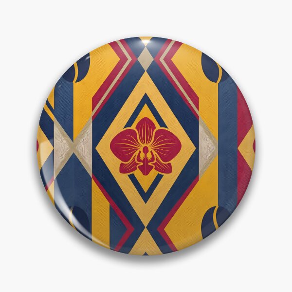 Item preview, Vibrant Colombian Folk Art Tropical Floral Pattern designed and sold by ART ATTACK ZONE.