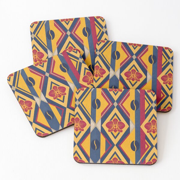 Item preview, Vibrant Colombian Folk Art Tropical Floral Pattern designed and sold by ART ATTACK ZONE.