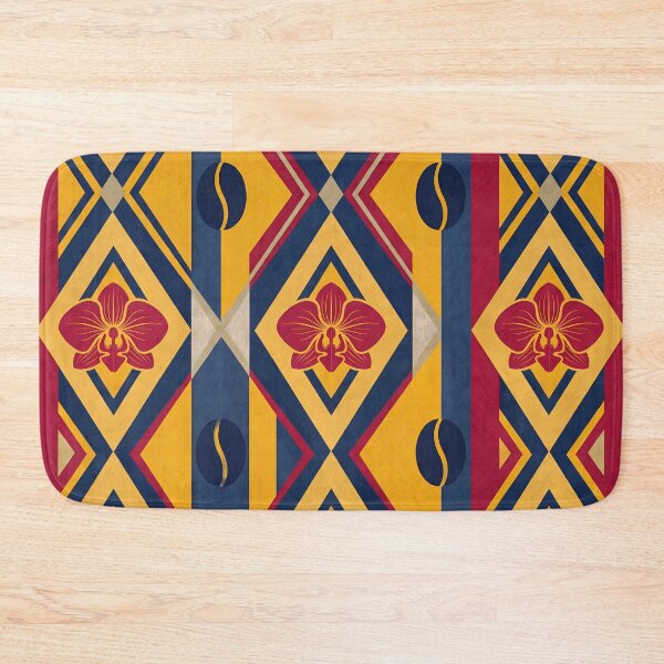 Item preview, Vibrant Colombian Folk Art Tropical Floral Pattern designed and sold by ART ATTACK ZONE.
