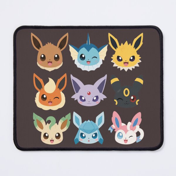 Item preview, cute chibi eev evolution friends designed and sold by KomorebiFlora.