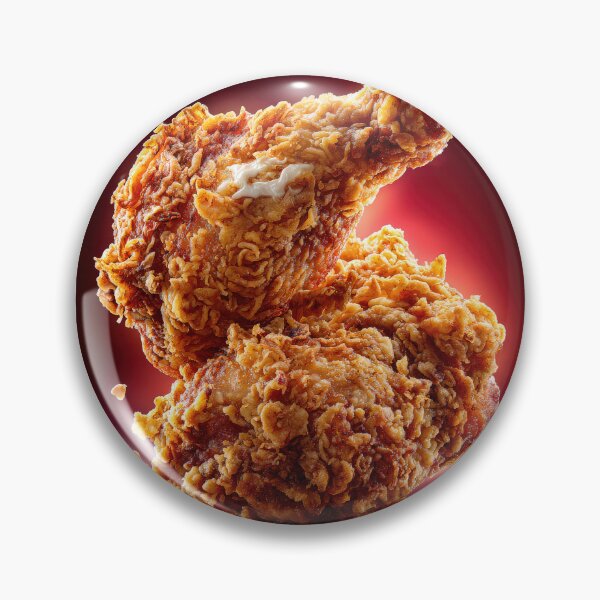 Item preview, Golden Crispy Fried Chicken Drumstick | Crunchy Food Art | Crispy Comfort Food Illustration designed and sold by Grafititee.