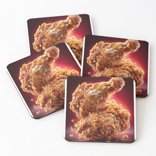 Item preview, Golden Crispy Fried Chicken Drumstick | Crunchy Food Art | Crispy Comfort Food Illustration designed and sold by Grafititee.
