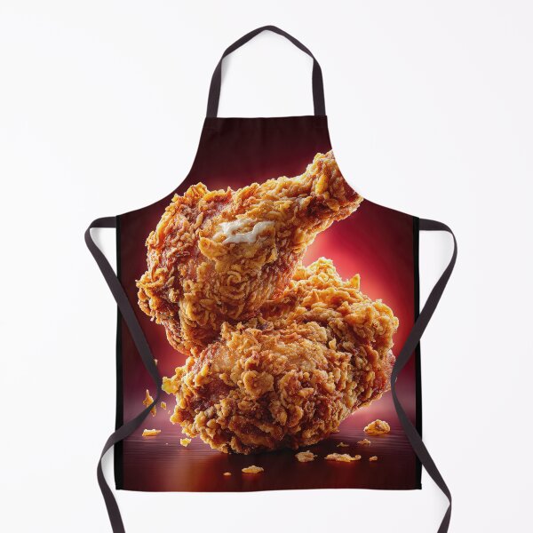 Item preview, Golden Crispy Fried Chicken Drumstick | Crunchy Food Art | Crispy Comfort Food Illustration designed and sold by Grafititee.