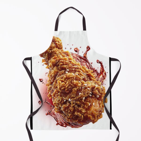 Item preview, Golden Crispy Fried Chicken Drumstick | Crunchy Food Art | Crispy Comfort Food Illustration designed and sold by Grafititee.