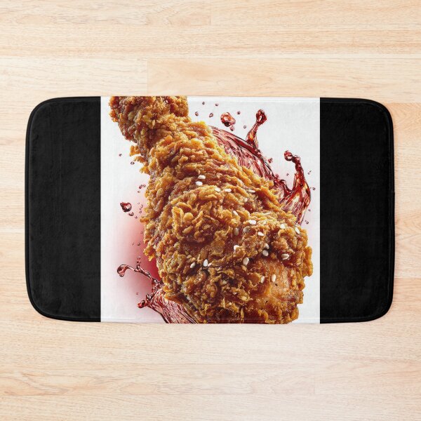 Item preview, Golden Crispy Fried Chicken Drumstick | Crunchy Food Art | Crispy Comfort Food Illustration designed and sold by Grafititee.