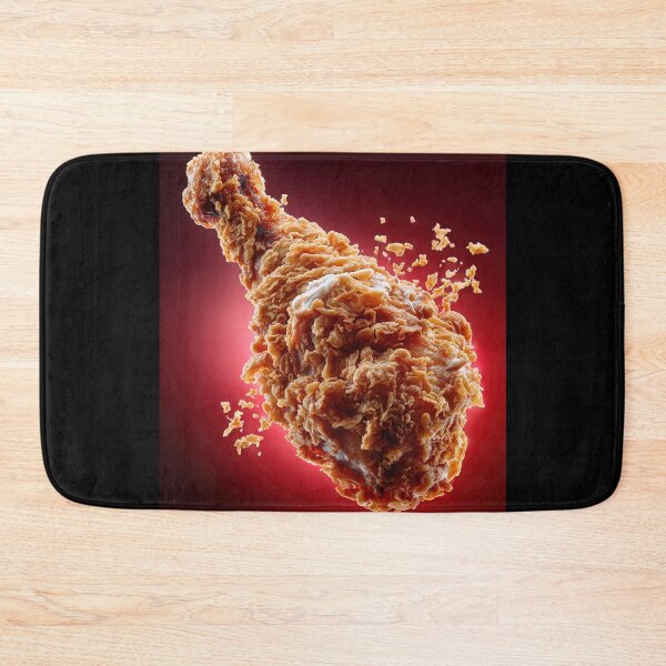 Item preview, Golden Crispy Fried Chicken Drumstick | Crunchy Food Art | Crispy Comfort Food Illustration designed and sold by Grafititee.