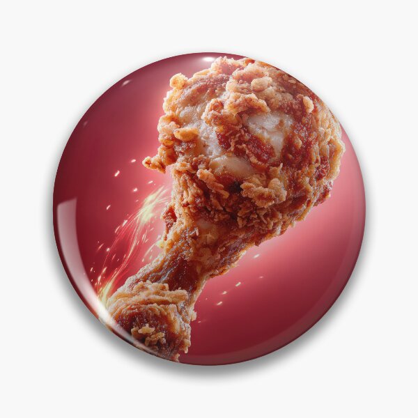Item preview, Golden Crispy Fried Chicken Drumstick | Crunchy Food Art | Crispy Comfort Food Illustration designed and sold by Grafititee.