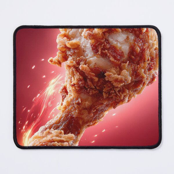 Item preview, Golden Crispy Fried Chicken Drumstick | Crunchy Food Art | Crispy Comfort Food Illustration designed and sold by Grafititee.