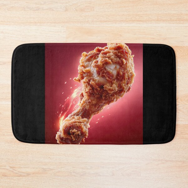 Item preview, Golden Crispy Fried Chicken Drumstick | Crunchy Food Art | Crispy Comfort Food Illustration designed and sold by Grafititee.