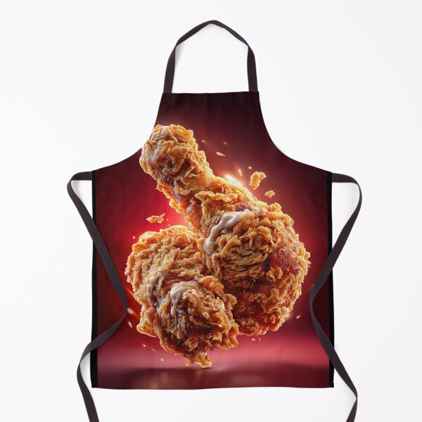 Item preview, Golden Crispy Fried Chicken Drumstick | Crunchy Food Art | Crispy Comfort Food Illustration designed and sold by Grafititee.