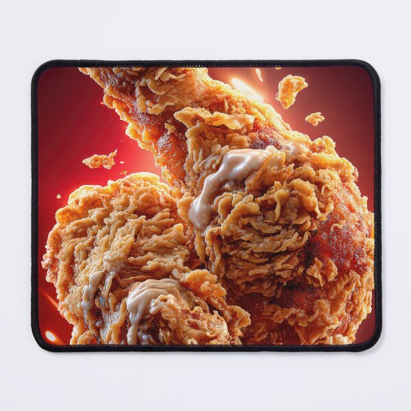 Item preview, Golden Crispy Fried Chicken Drumstick | Crunchy Food Art | Crispy Comfort Food Illustration designed and sold by Grafititee.