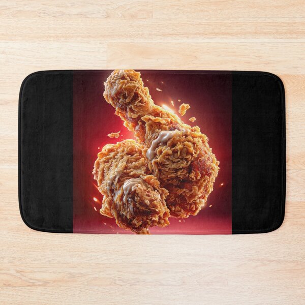 Item preview, Golden Crispy Fried Chicken Drumstick | Crunchy Food Art | Crispy Comfort Food Illustration designed and sold by Grafititee.