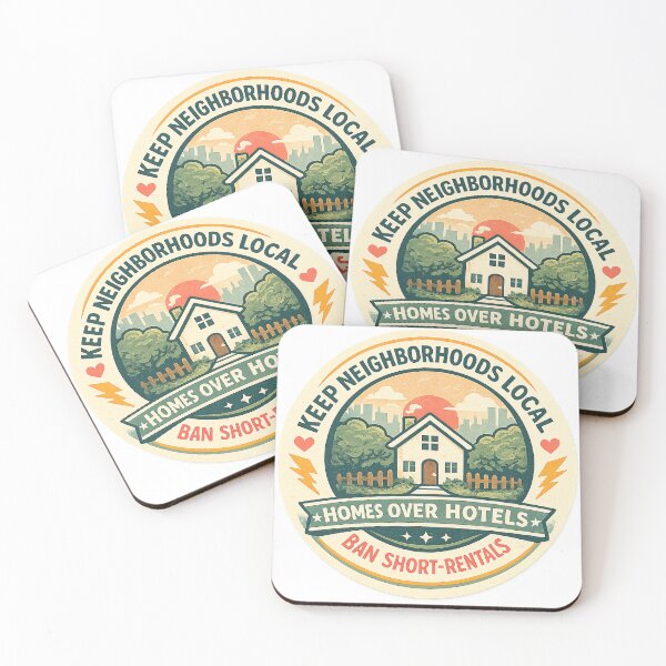 Item preview, Keep Neighborhoods local - No Short Rentals designed and sold by SassyArtistry.