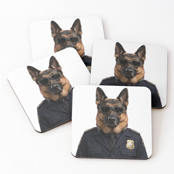 Item preview, German Shepherd Police Officer designed and sold by ProPetStudio.