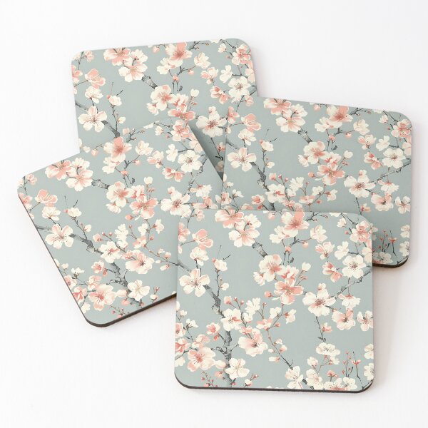 Item preview, Art Nouveau Cherry Blossom All-Over Floral Pattern designed and sold by Boddicca.