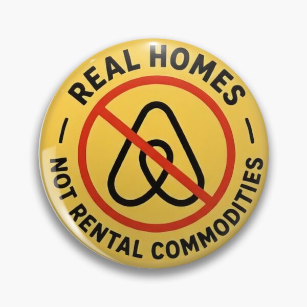 Item preview, Real Homes, Not Rental - Anti Airbnb designed and sold by SassyArtistry.